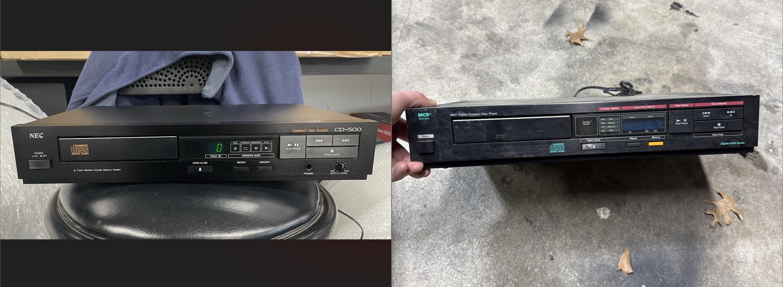Nec compact disc players for mcs equipment