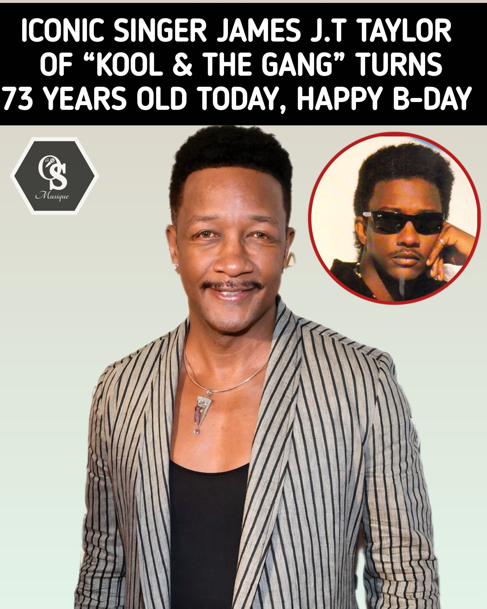 Kool & The Gang J.T. テイラー・オートグラフ Happy 73rd Birthday To James J.T Taylor of 