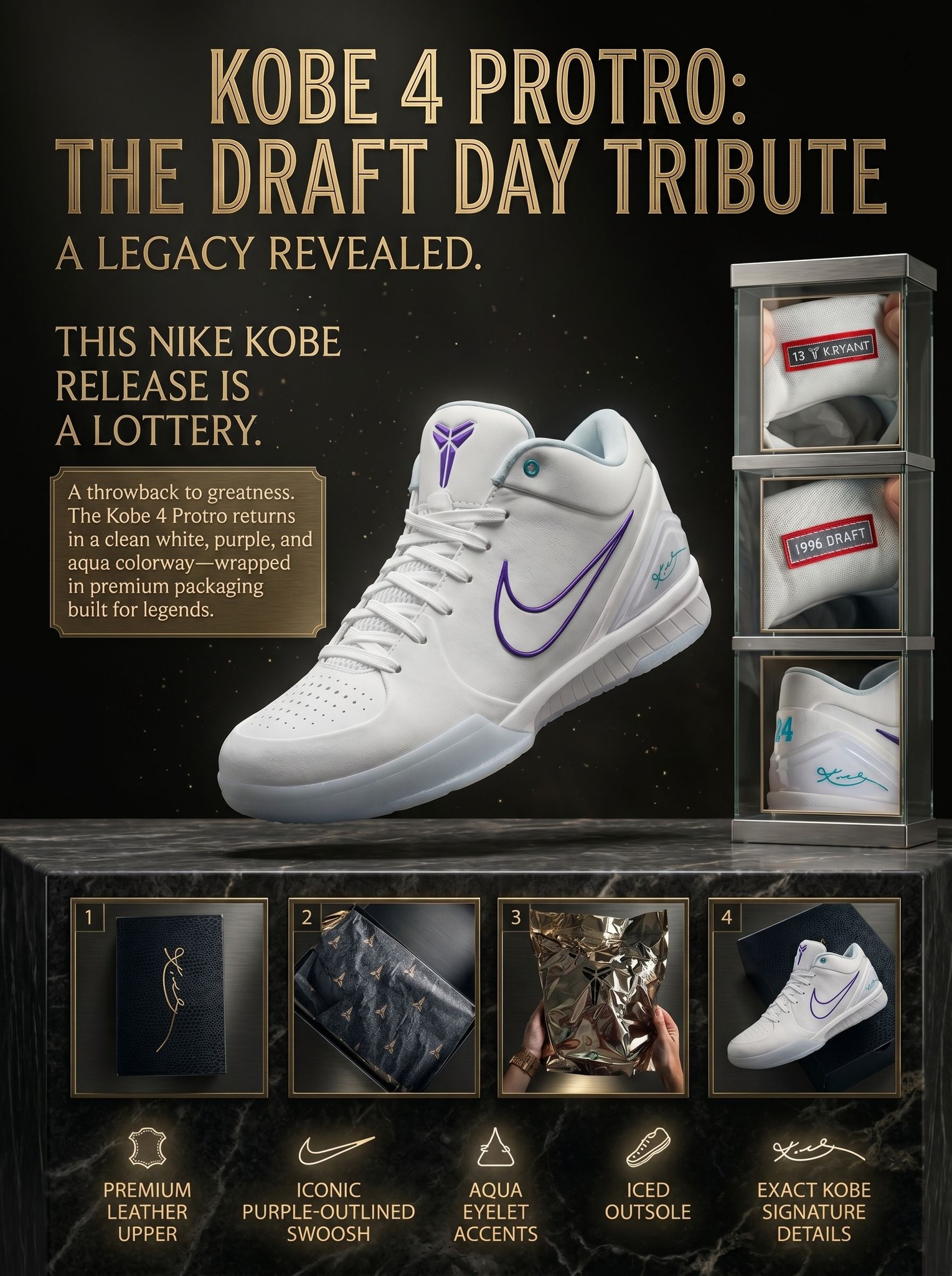 Nike's Kobe 4 Protro “Draft Day” Pack will be released in blind