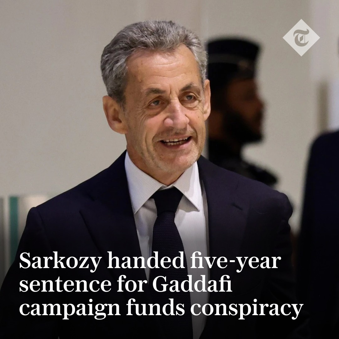 The Telegraph - 🔴 Nicolas Sarkozy has been sentenced to five years in ...