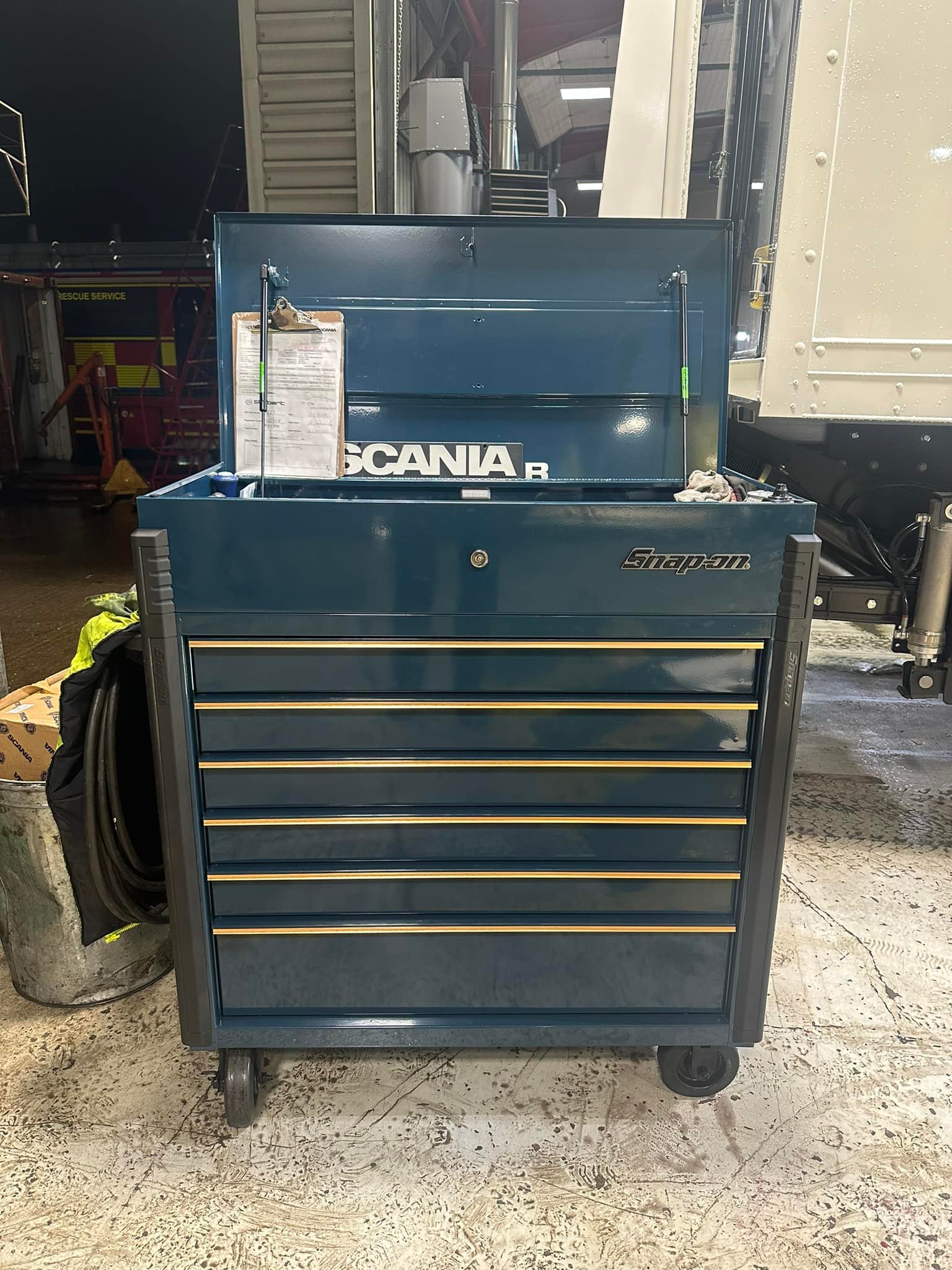 Supersonic blue and copper trim cart finds a new home. Thank you