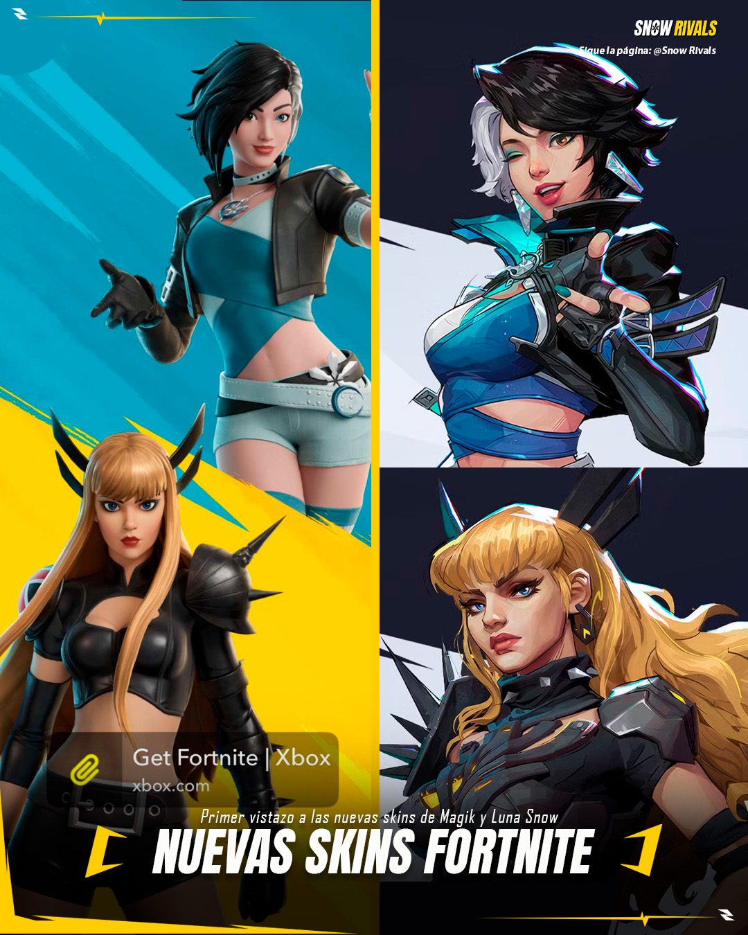 Snow Rivals - NUEVAS SKINS FORNITE Primer vistazo a las... | Facebook