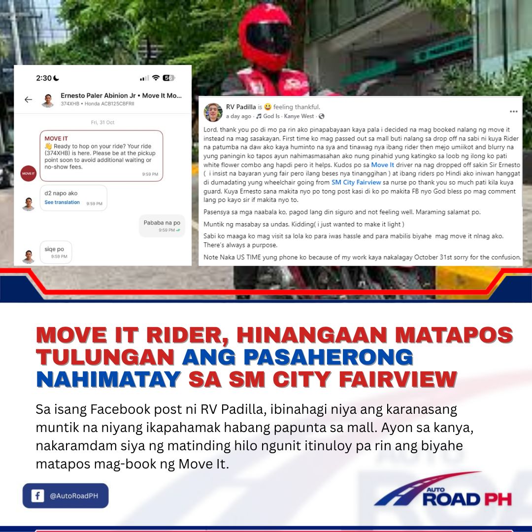 Auto Road Ph - Move It Rider, Hinangaan sa Kabayanihan... | Facebook