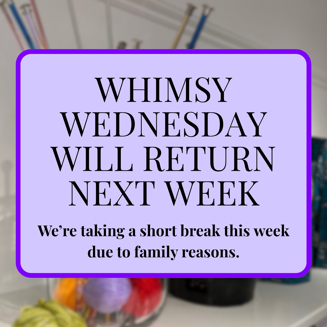 Fiddlesticks - We’re taking this week off from Whimsy Wednesday as ...