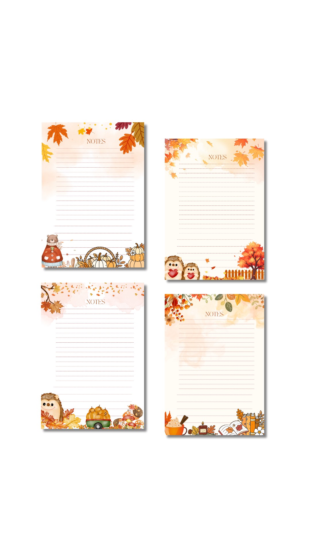EizeiDigitals - 🍁 Cute Autumn Notepad 🍁 Fall in love with... | Facebook