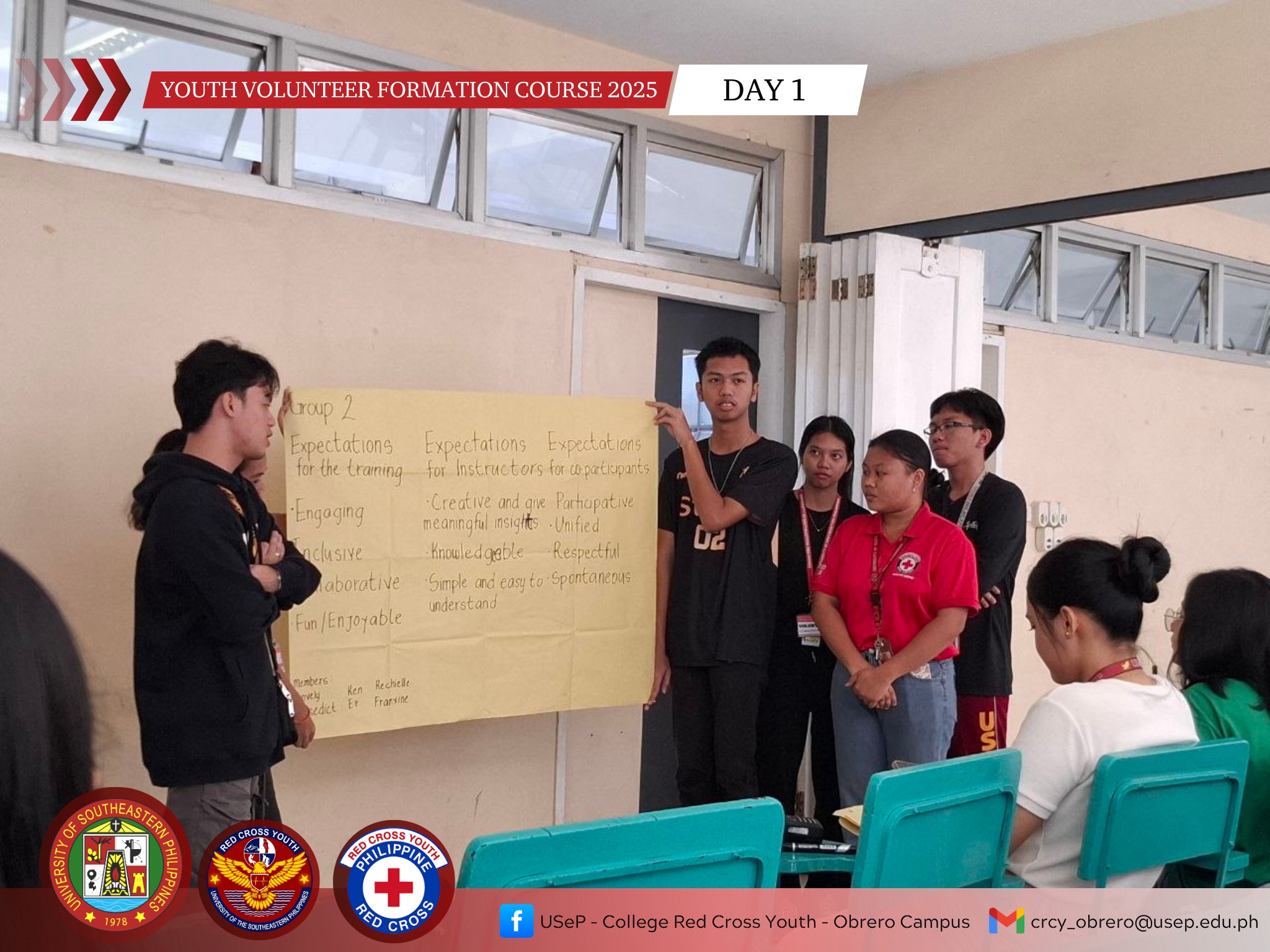 USeP - College Red Cross Youth Obrero Campus | Davao City