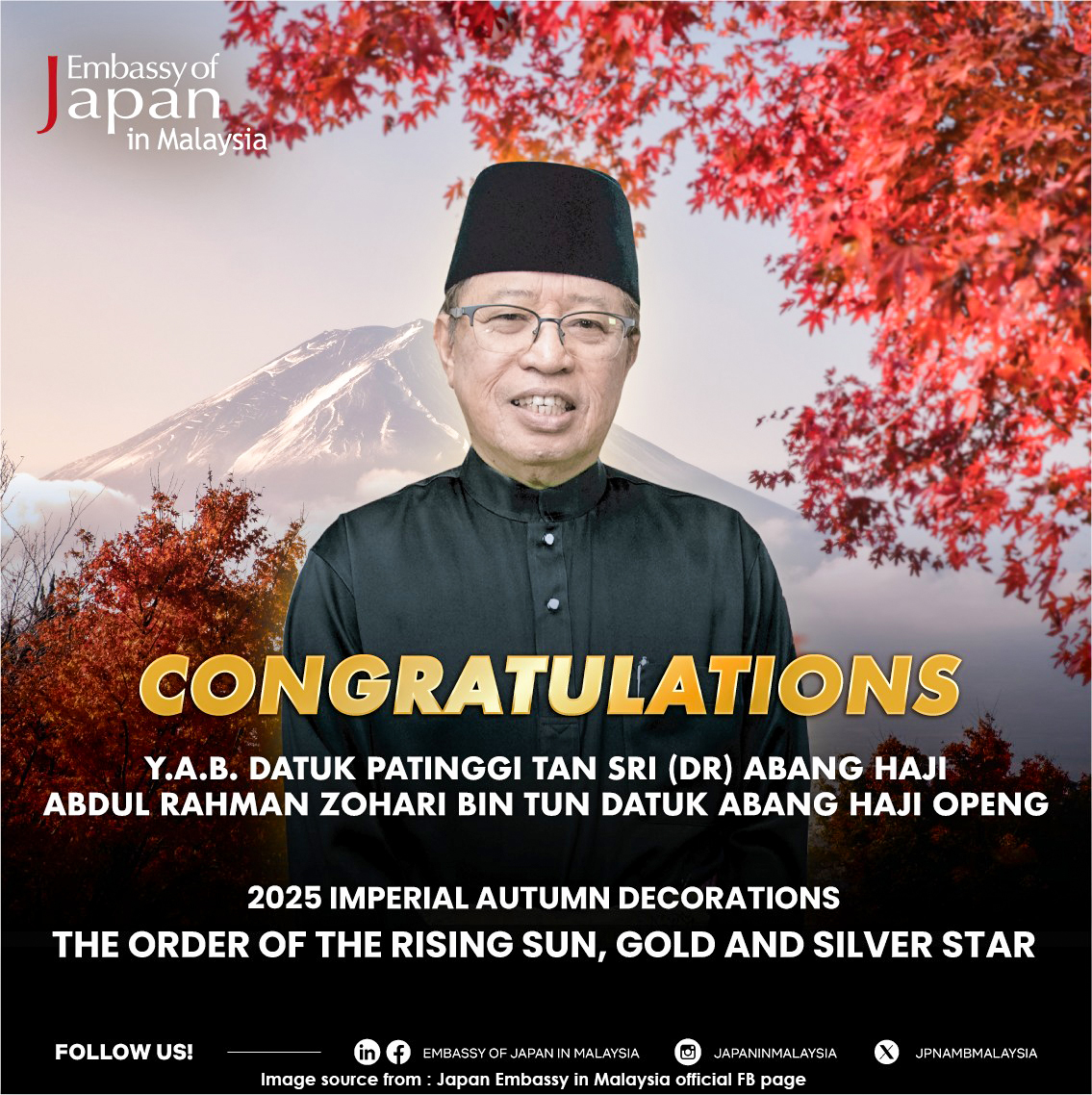 Imasa - Congratulations to the Premier of Sarawak We proudly extend our ...