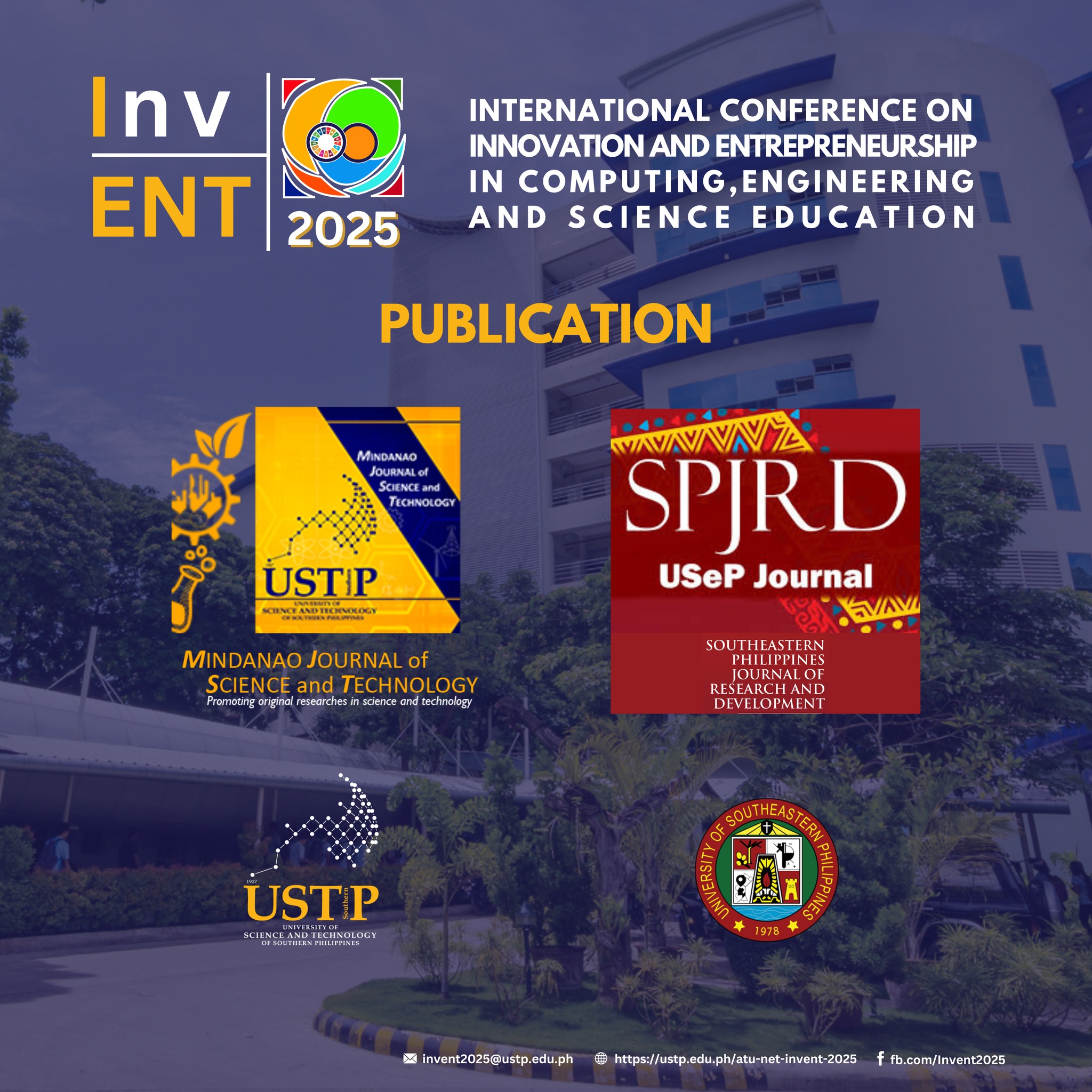 USTP - Join us for 𝐀𝐓𝐔-𝐍𝐄𝐓 𝐈𝐍𝐕𝐄𝐍𝐓 𝟐𝟎𝟐𝟓, an international conference co ...