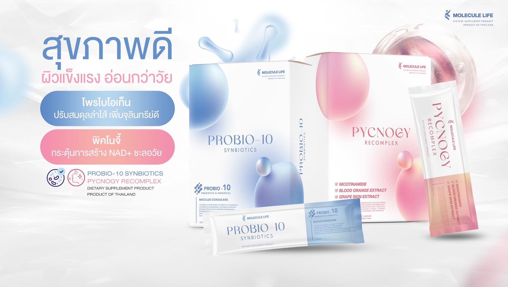 Probio 10 และ Apple Cider แบรนด์ Molecule ของแท้รับตรงบริษัท