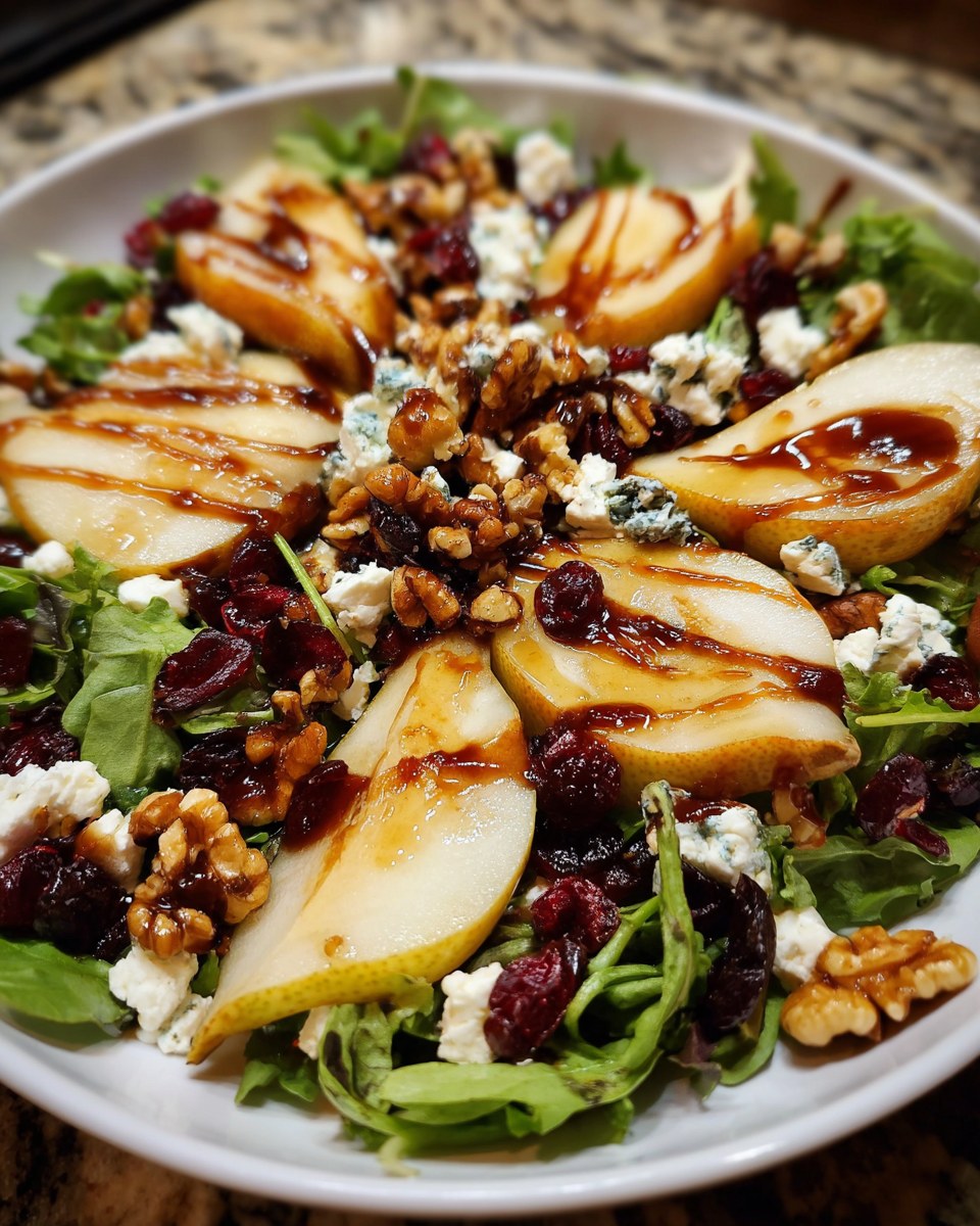 Cranberry, Blueberry and Goat Cheese Salad with Cranbery Vinaigrette Dressing is packed with color, flavor and healthy antioxidants! It's made with dried Wisconsin Cranberries, cranberry sauce and many superfoods to create a