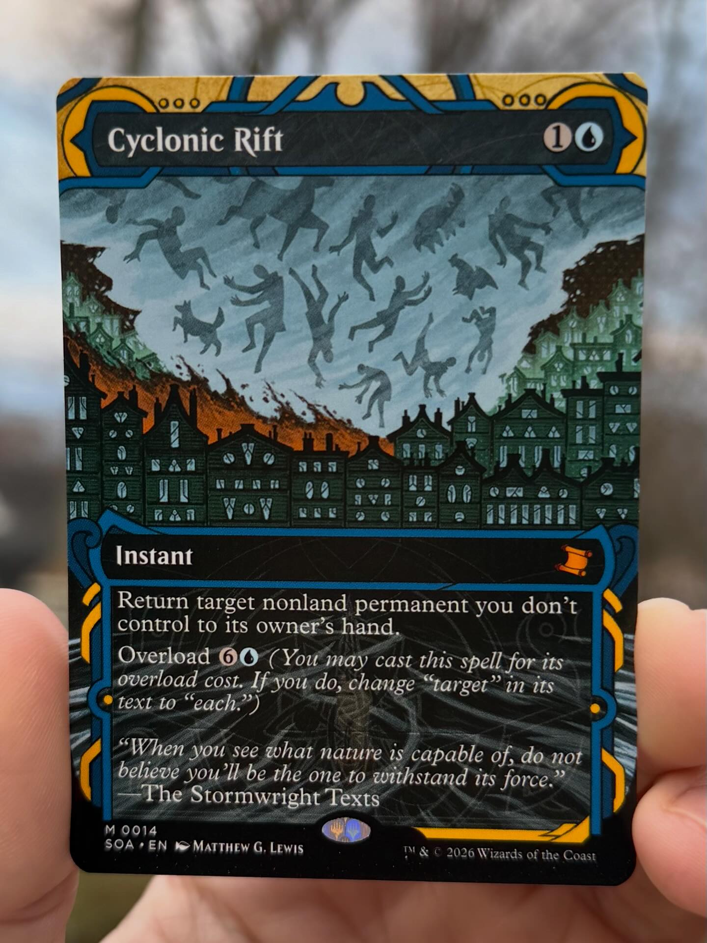 Cyclonic Rift was just spoiled via Wizards of the coast on 