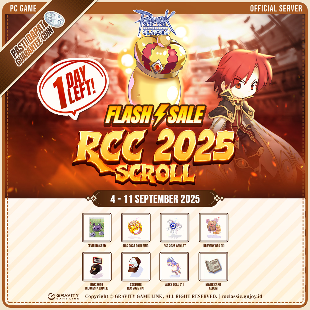 Ragnarok - 1 Day Left Scroll Eksklusif : RCC 2025 SCROLL Halo RO Mania ...
