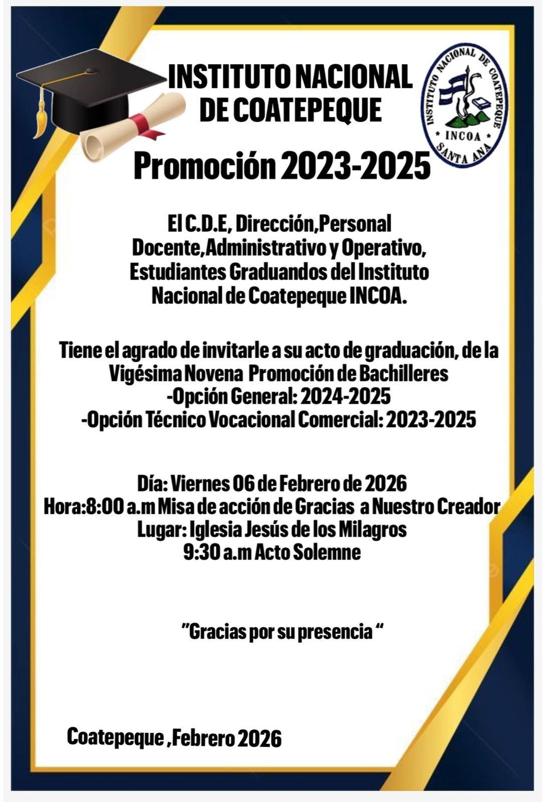 INCOA Instituto Nacional De Coatepeque | Coatepeque