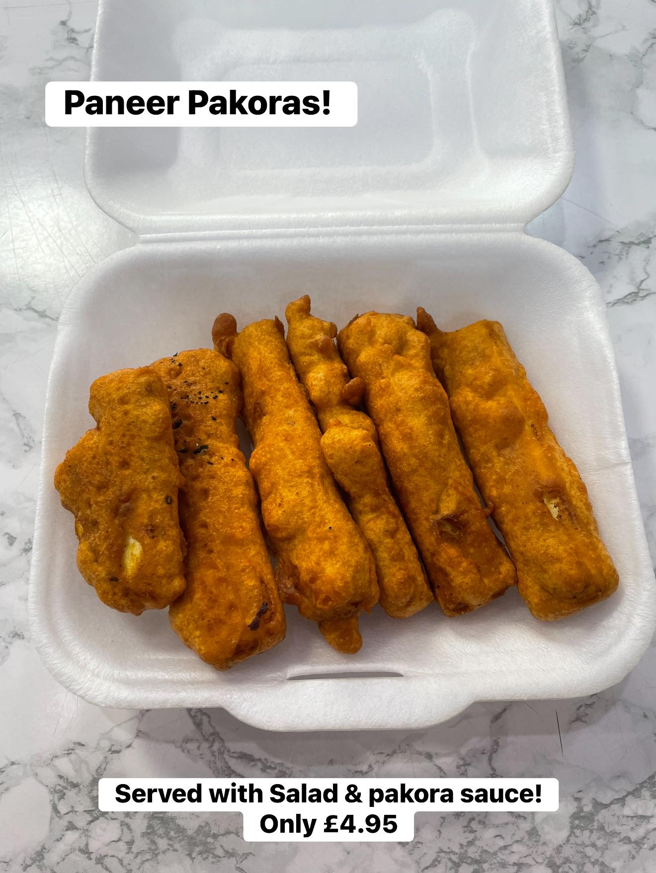 The New - Golden paneer pakoras, perfectly spiced and crispy. Served ...