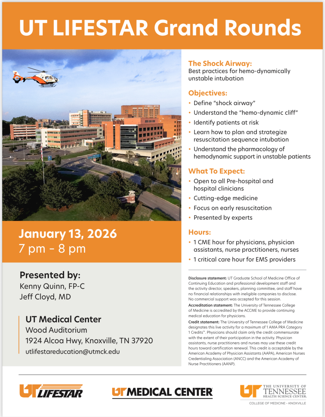 UT - 🚁🔥 UT LIFESTAR GRAND ROUNDS 🔥🚁 Join us for the FIRST-EVER UT ...