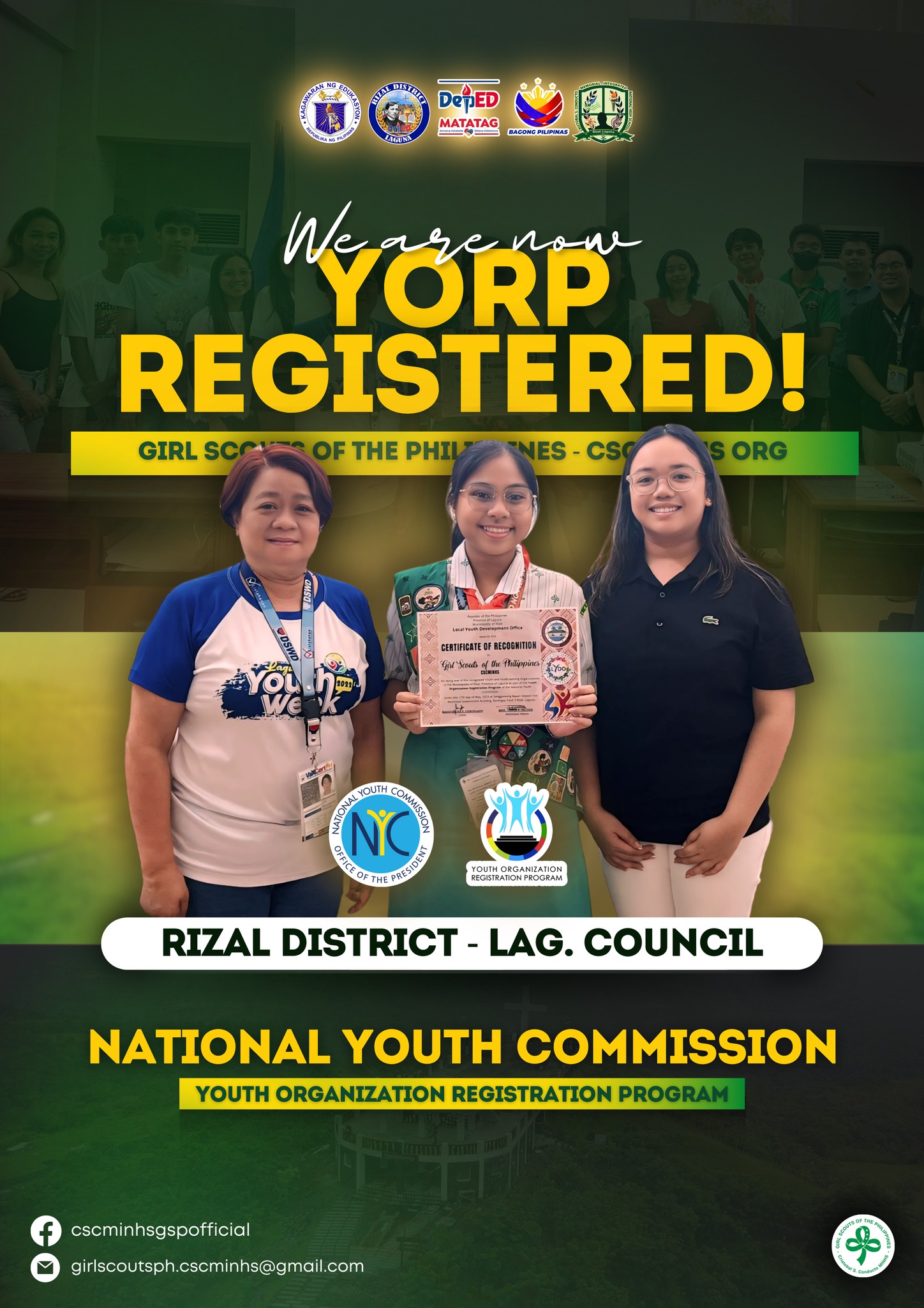 Girl - Rizal District GSP, Soaring High! ☘️ We’re thrilled to announce ...
