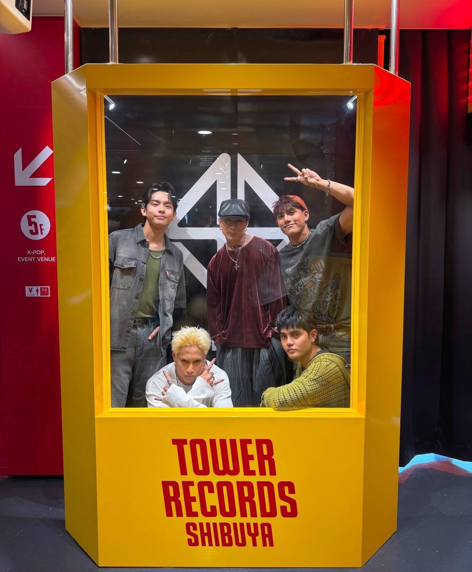 SB19 at Tower Records Shibuya for CD signing