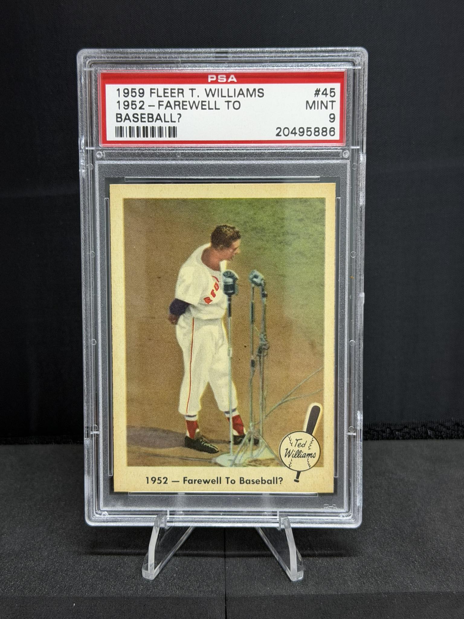Vintage Ted Williams Moxie sign.
