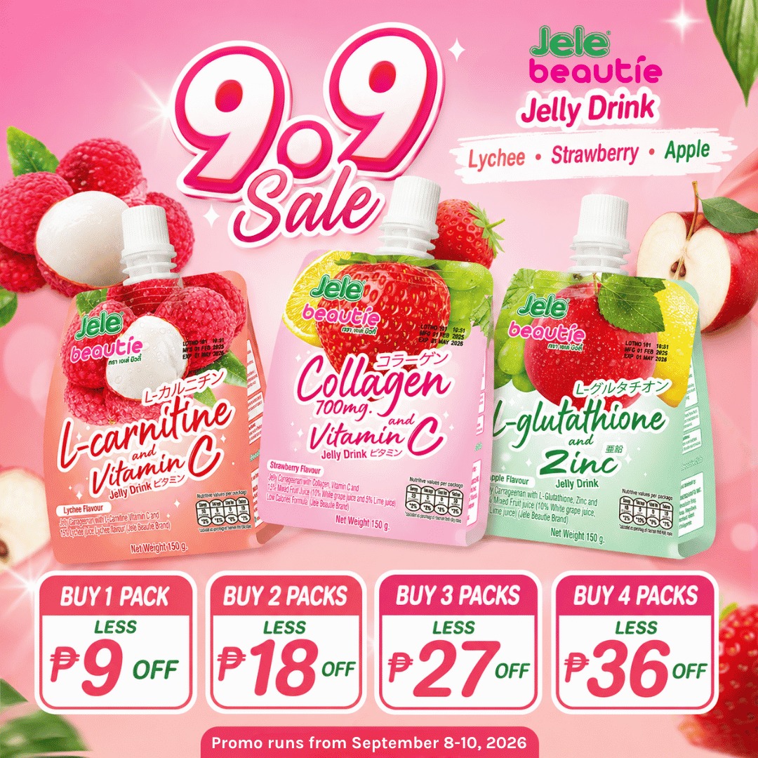 Glow starts from within ✨ Sip your way to a more radiant you with Jele Beautie 💖 Refresh, hydrate, and shine every day! Add to cart now Shopee: https://shopee.ph/product/270467453/28643183122/ Lazad