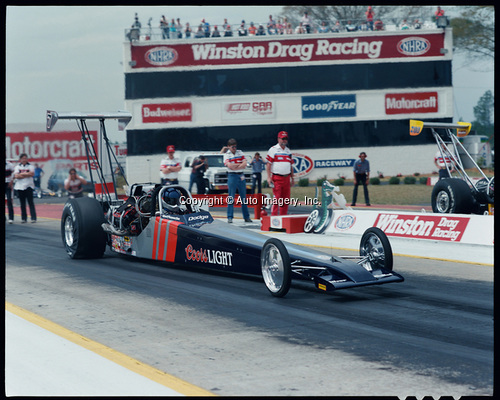 Dan Pastorini at 1987 Gatornationals with Coalight dragster