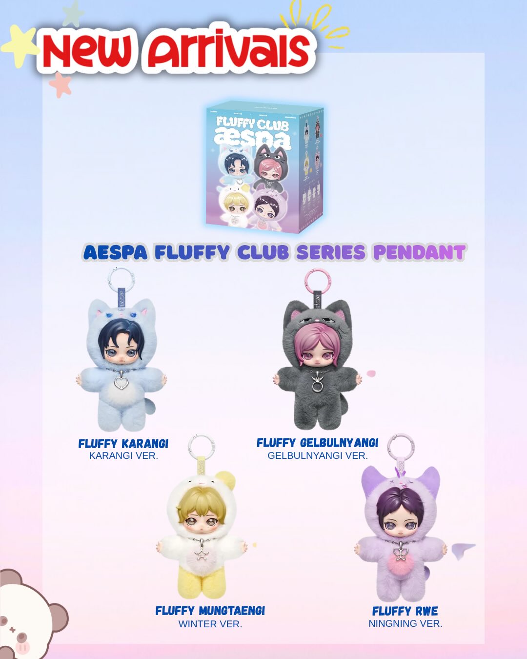 ✨ New Arrival Alert ✨ aespa Fluffy Club Series Pendant is