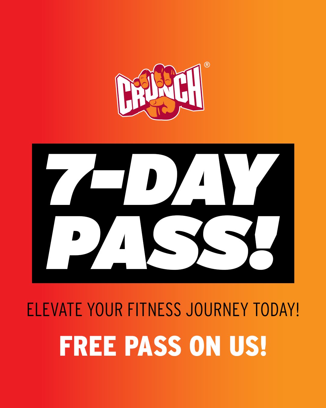 Crunch - A whole week. All the workouts. 100% free. 💪 Your 7-Day Pass ...