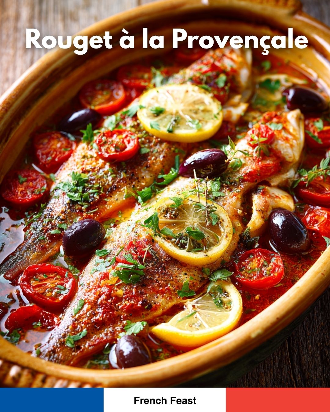 French - 🐟 Rouget à la Provençale (Red Mullet Provençal Style) 🇫🇷 A ...