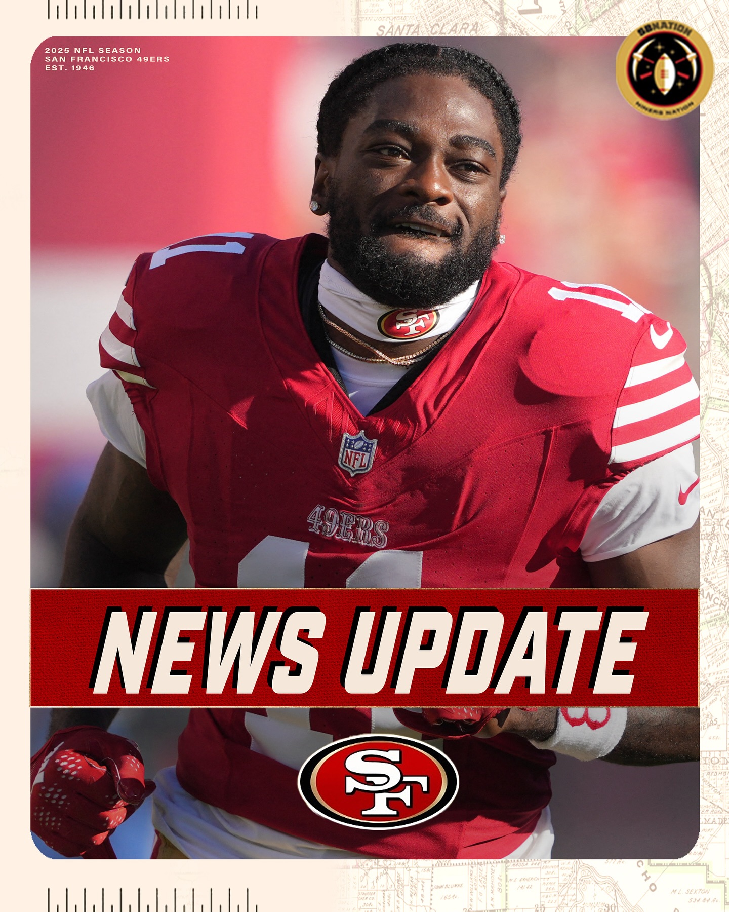 Niners - The #49ers are nearing an exact target date for Brandon Aiyuk ...