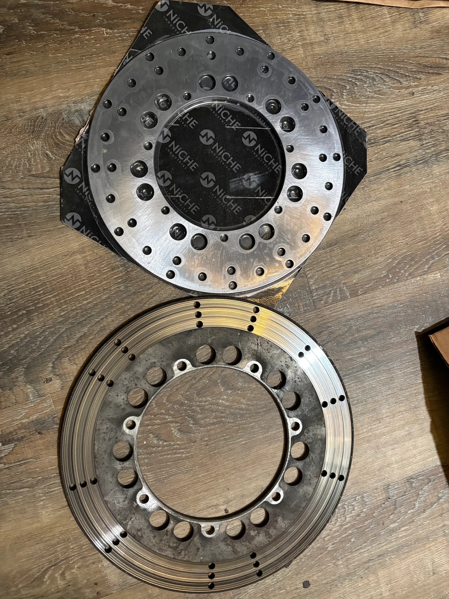 1985 Kawasaki ZN1300A3 rear brake rotor replacement issues