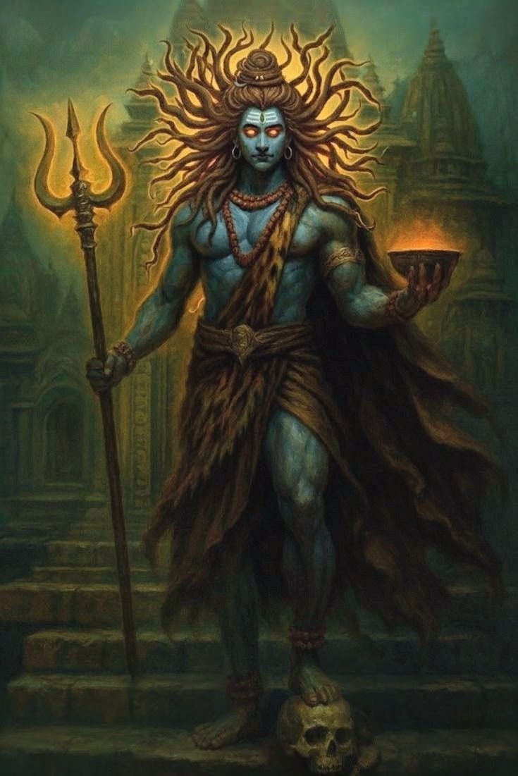 Tantrik - Rudra Roop of Lord Shiva represents the fierce, primal, and ...