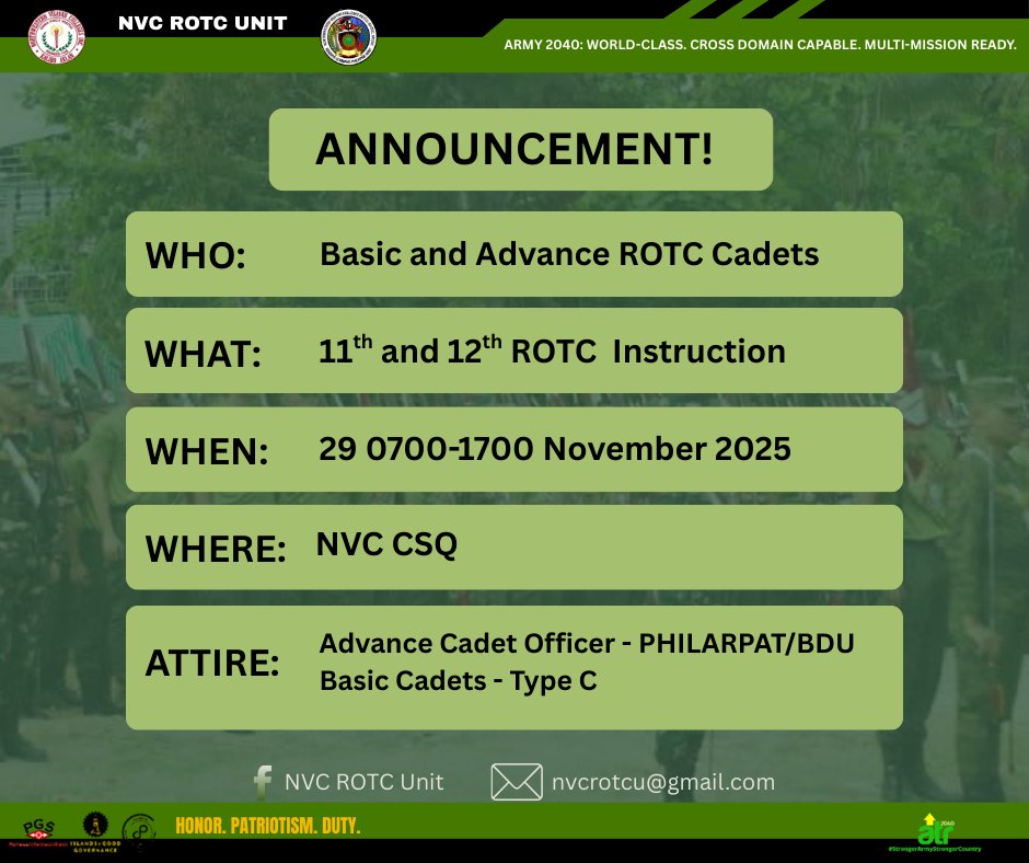 Northwestern Visayan Colleges ROTC Unit | Kalibo