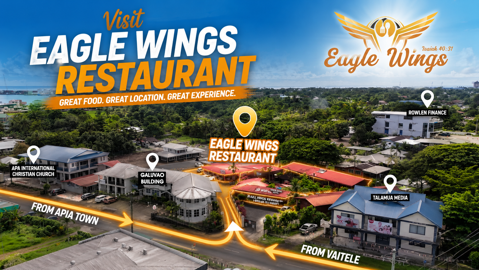 Eagle Wings Restaurant & Car Wash | Apia Samoa