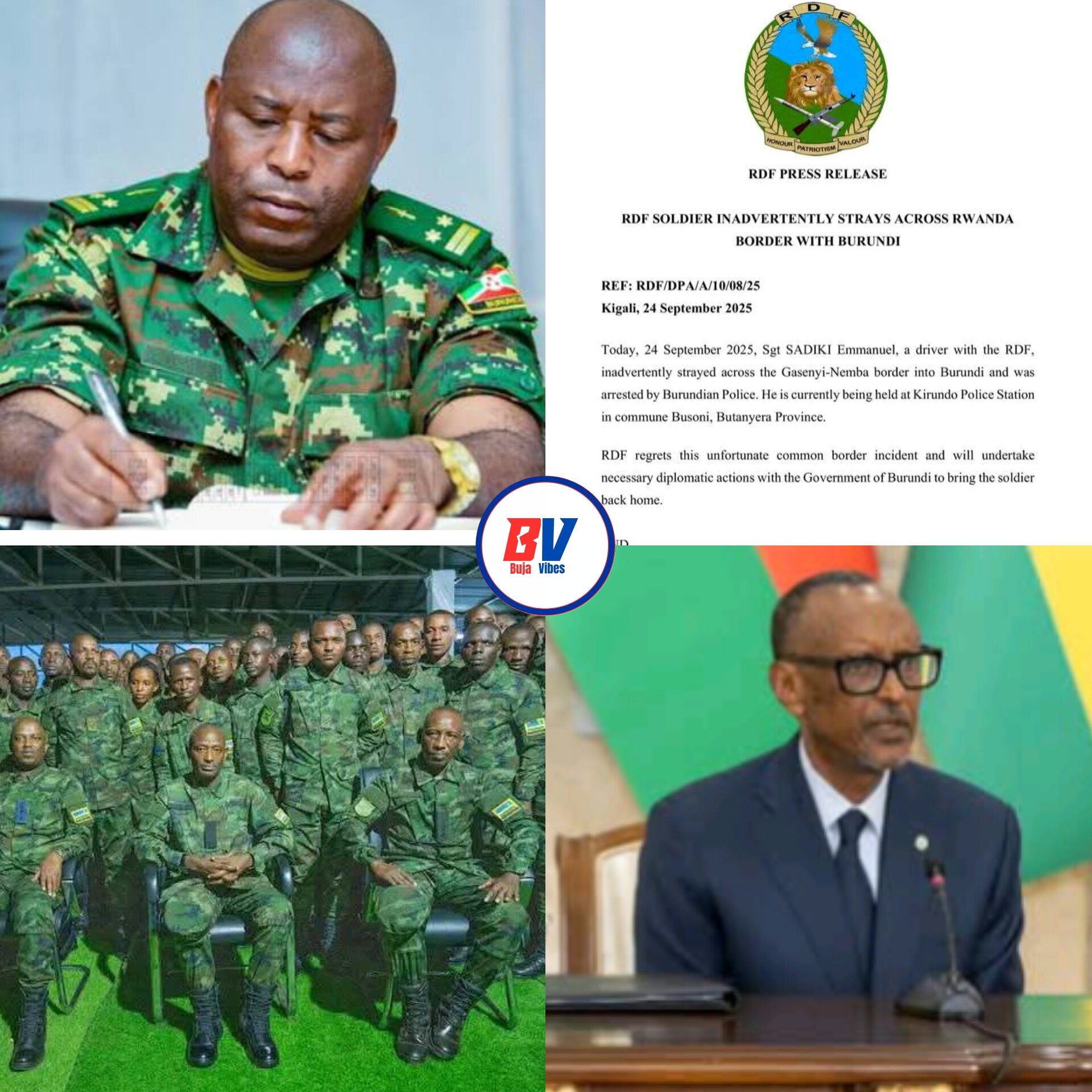 Buja - 🚨 UMUSIRIKARE W'U #Rwanda 🇷🇼 AFATIWE MU #Burundi 🇧🇮 📍 Sergent ...