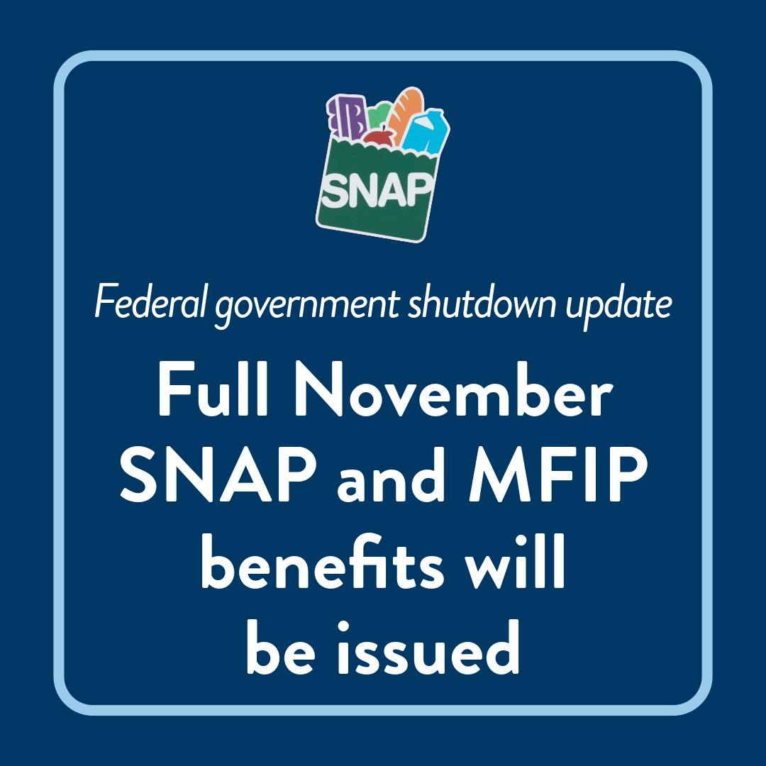Minnesota - DCYF will issue full November SNAP and MFIP payments to our ...