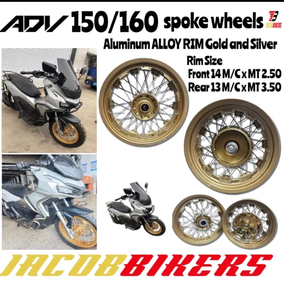 TEAM RIDERS 🇲🇾 | 📌HONDA ADV 160 TUBELESS ALLOY RIM WHEELS RIM Aluminum ...