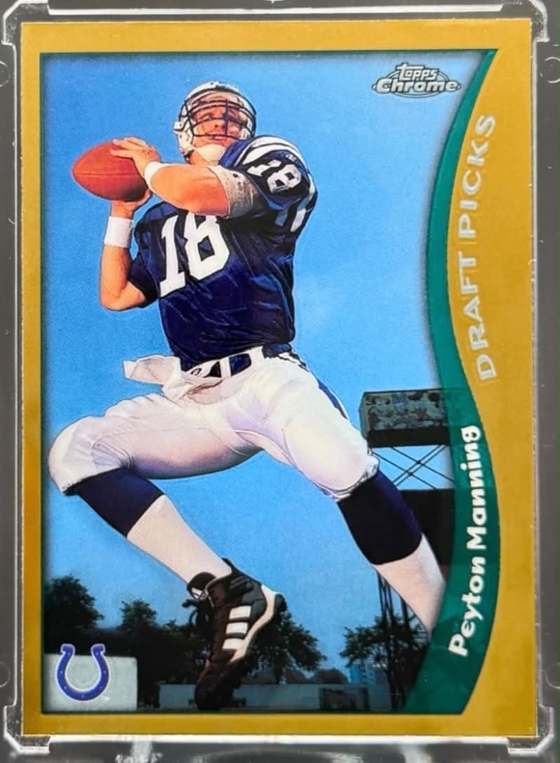 rare peyton manning cards Graded 1998 Upper Deck UD Choice #193 Rookie RC Football Card PSA 10 Gem Mint : Collectibles & Fine Art FIRST LOOK: Peyton Manning's 1-of-1
