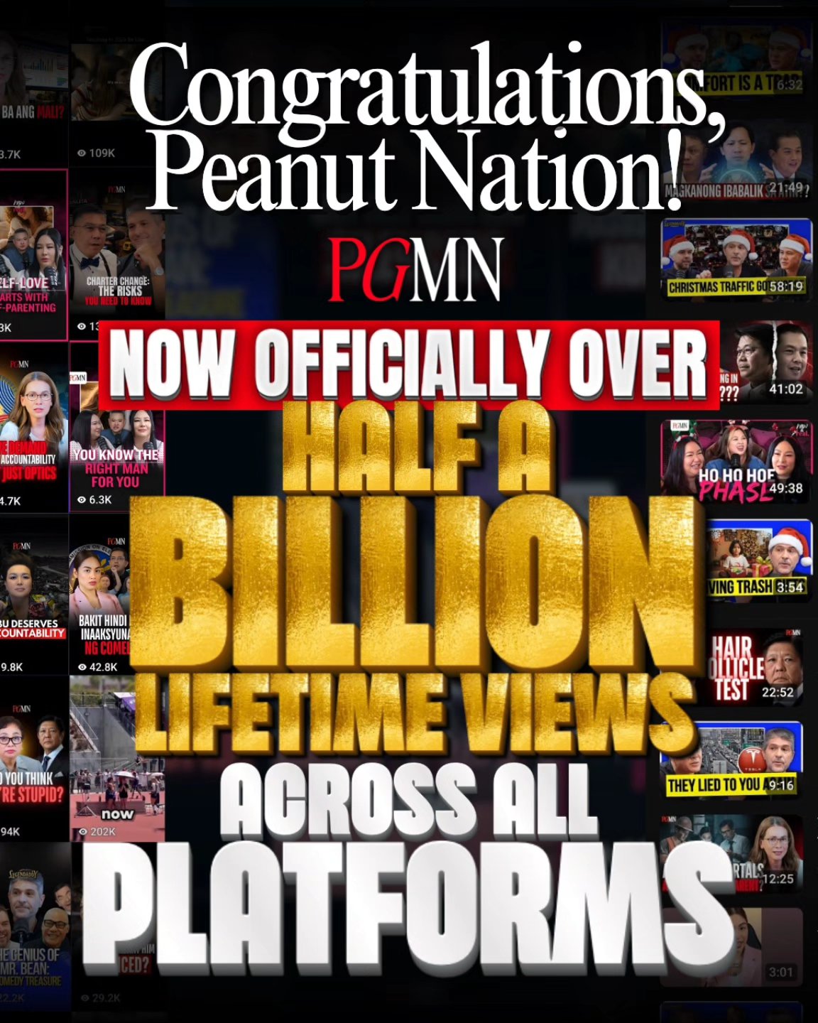 WE DID IT!! 508,997,130... - Peanut Gallery Media Network | Facebook