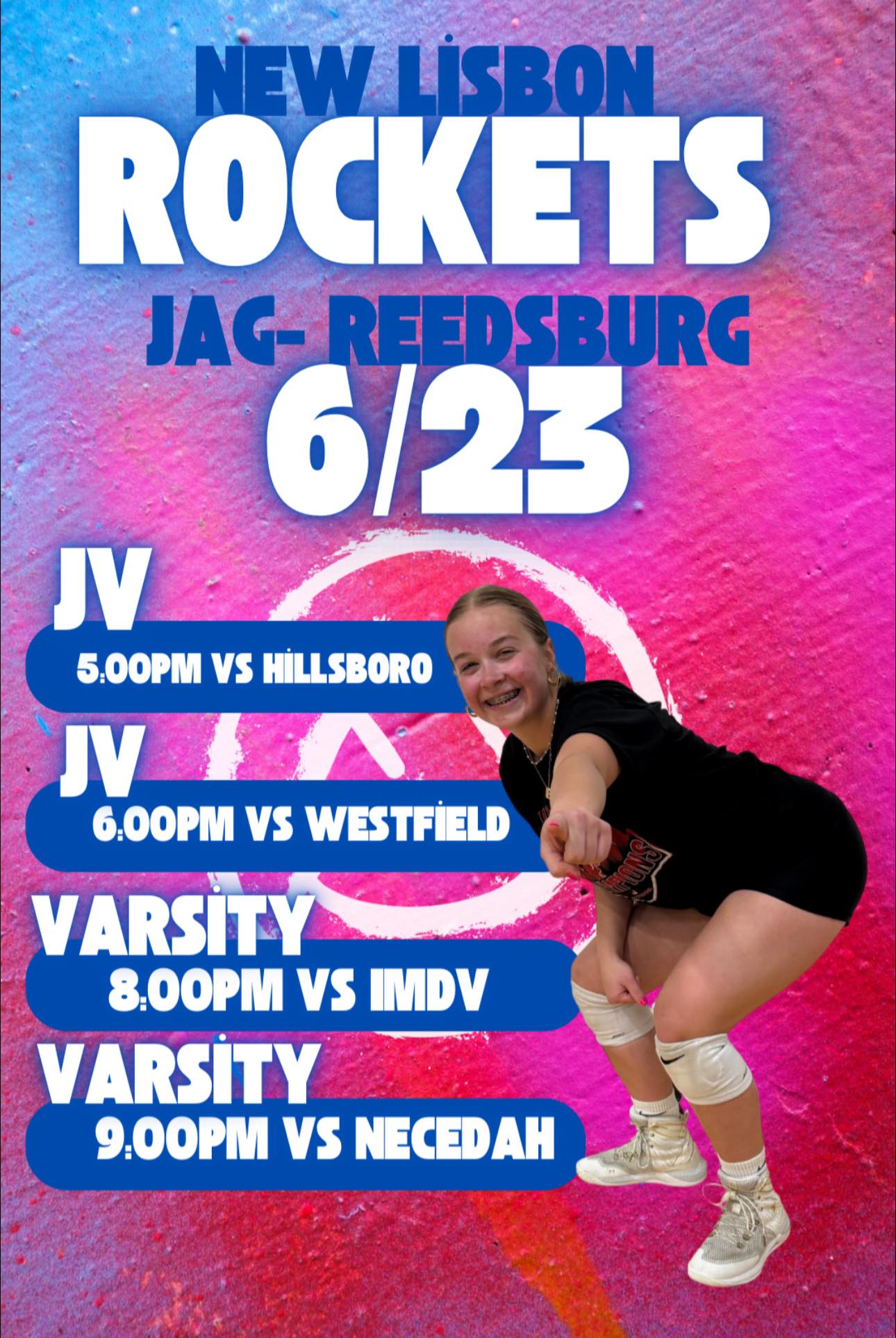 New - Monday 6/23- Games will be played at Reedsburg Jag Dome! 📍1501 ...