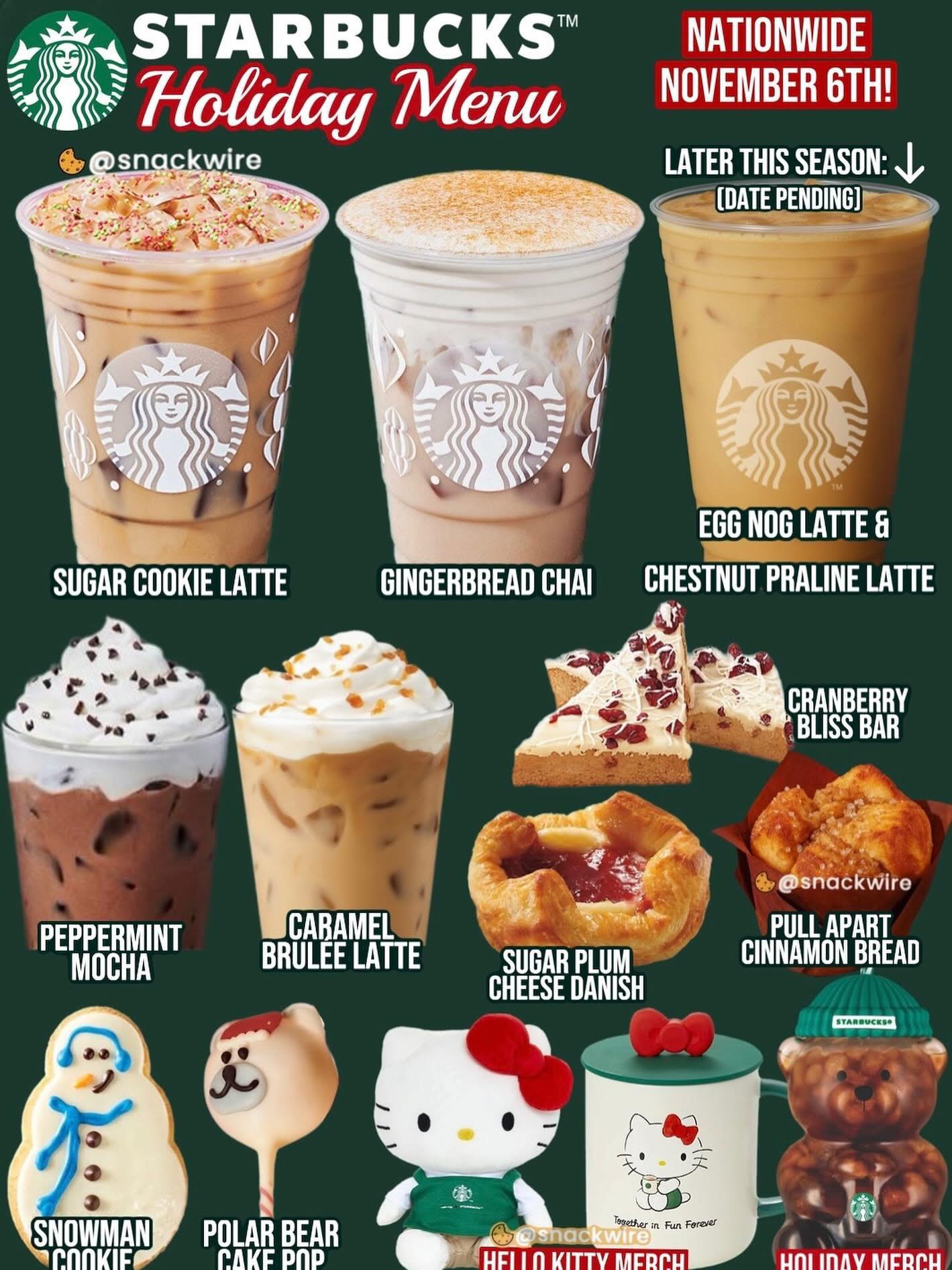 スターバックス Holiday Edition フラペチーノ Siplings ✨ Meet the new Starbucks Frappuccino® Siplings (Holiday Edition