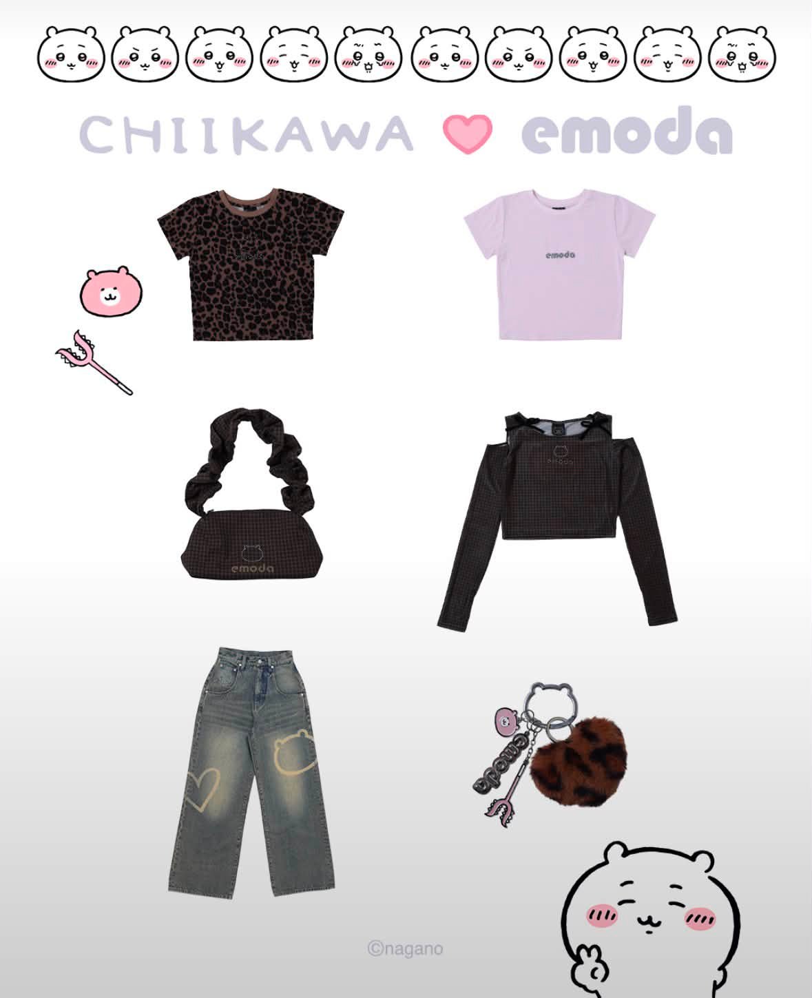 Chiikawa x Emoda Collaboration Merchandise with Worldwide Shipping