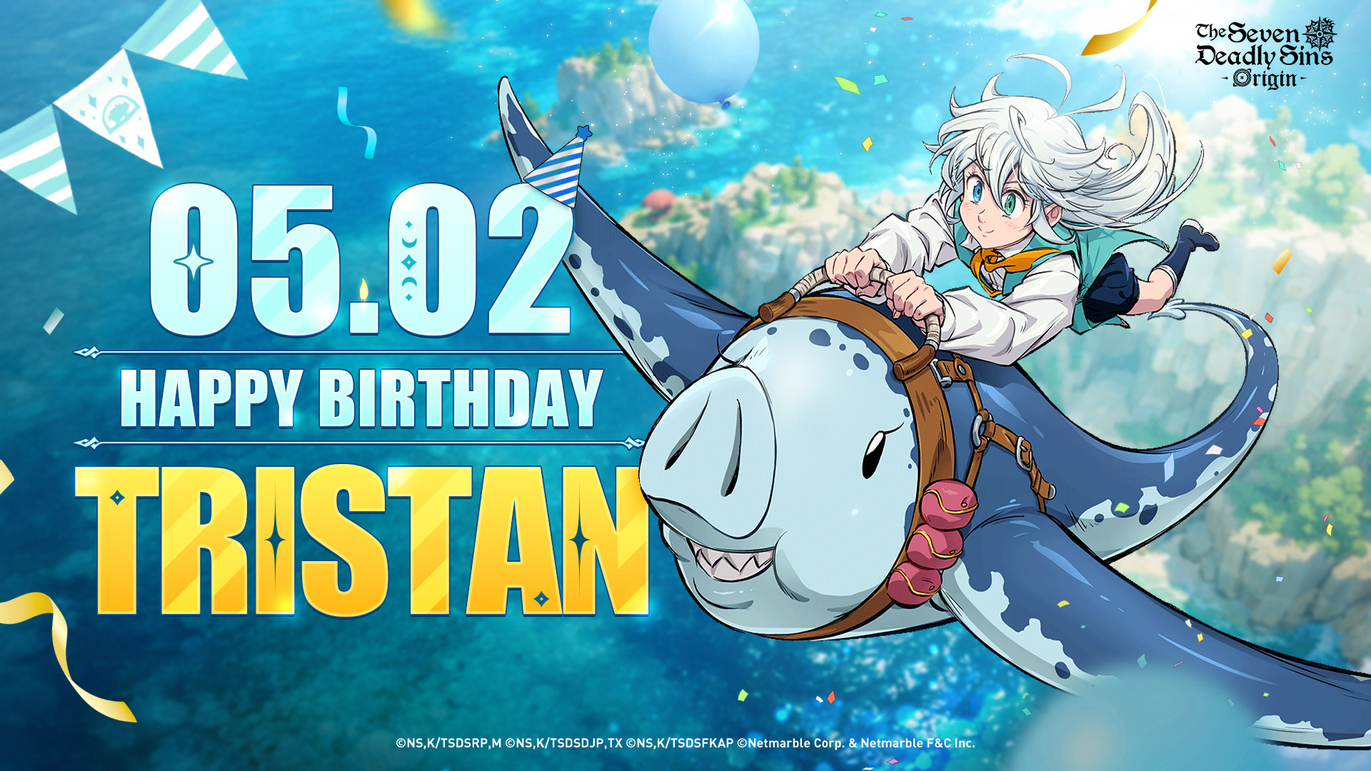 Happy birthday to Tristan in The Seven Deadly Sins: Origin