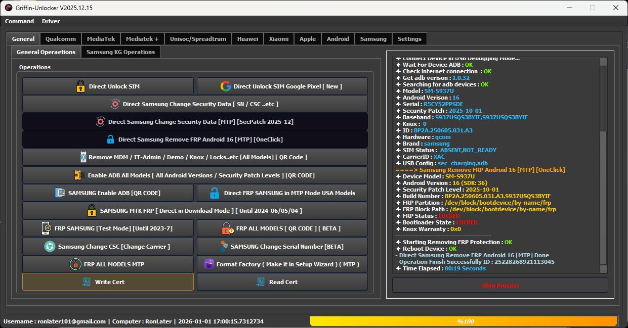 Griffin-Unlocker Software