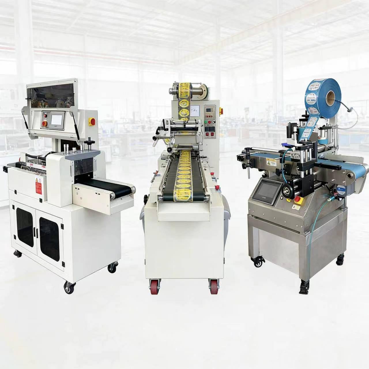 Flow packaging machine, hamburger packaging machine, bread packaging ...