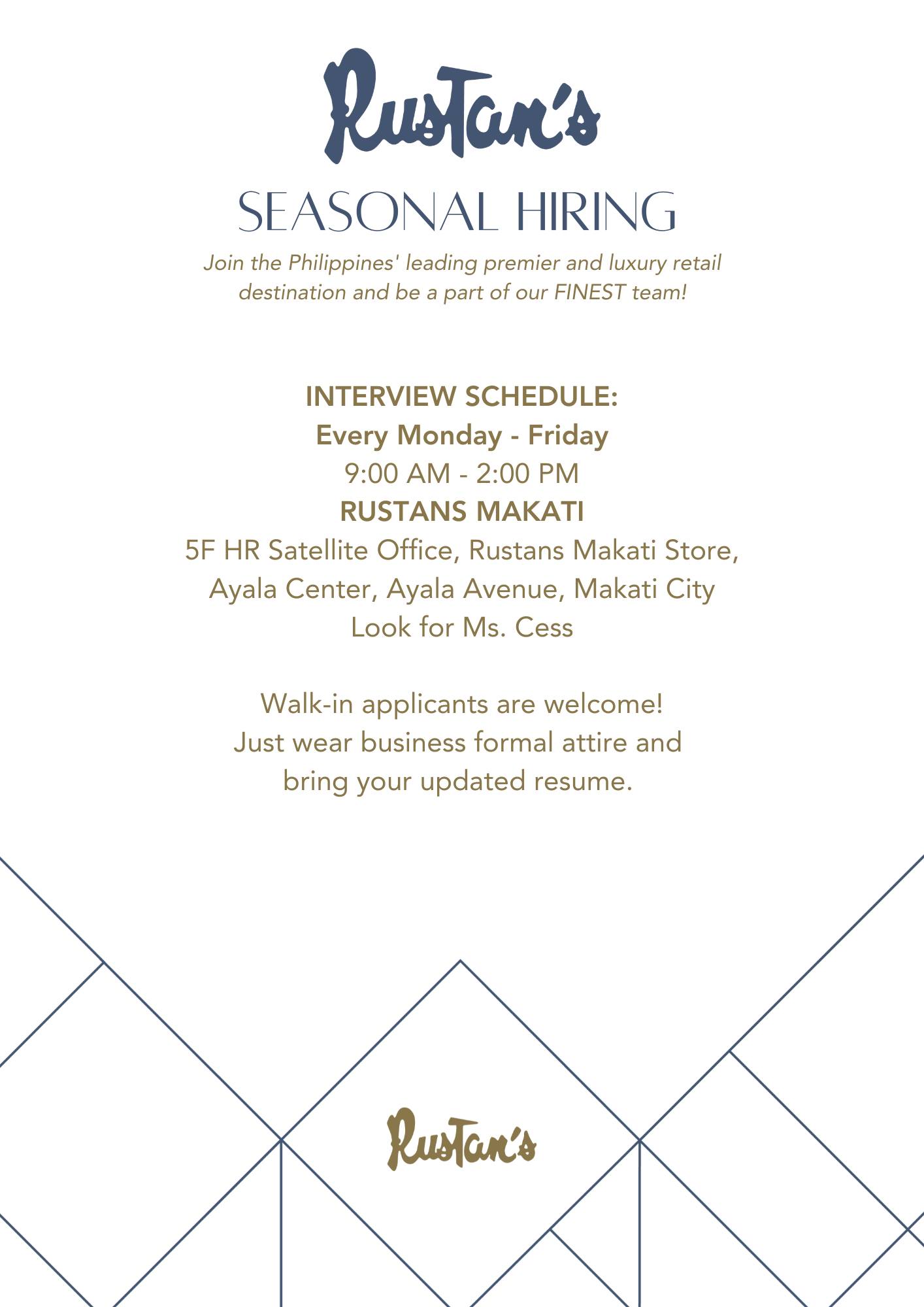 Careers at Rustan's