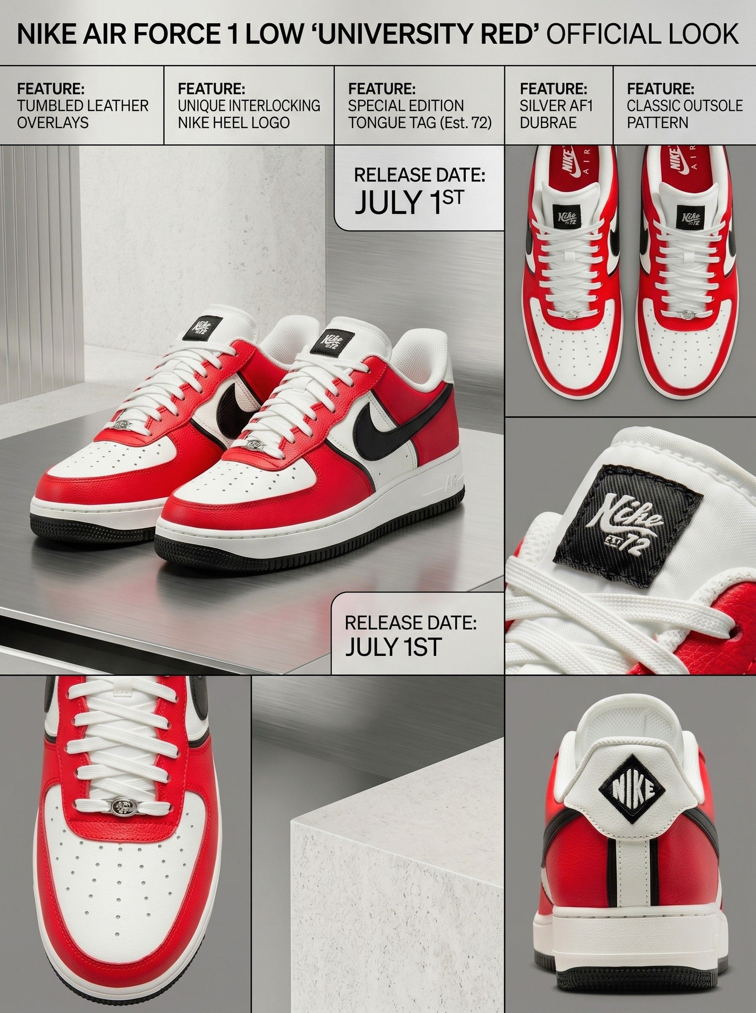 Official images of the Nike Air Force 1 Low 