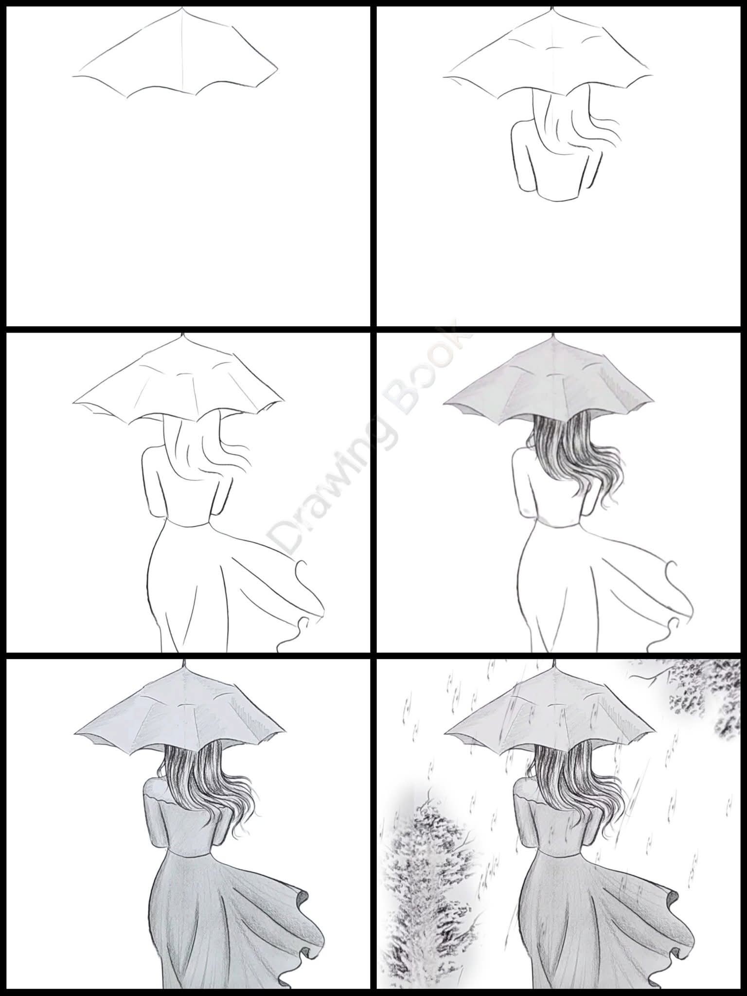 Rainy day #drawing #draw #drawingtutorial #pencildrawing
