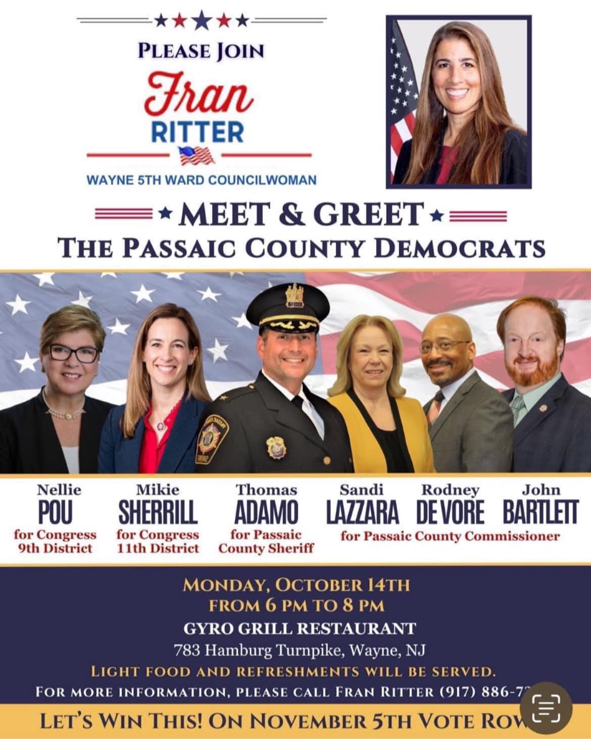 A big thank you to Wayne Councilwoman... - Adamo for Sheriff