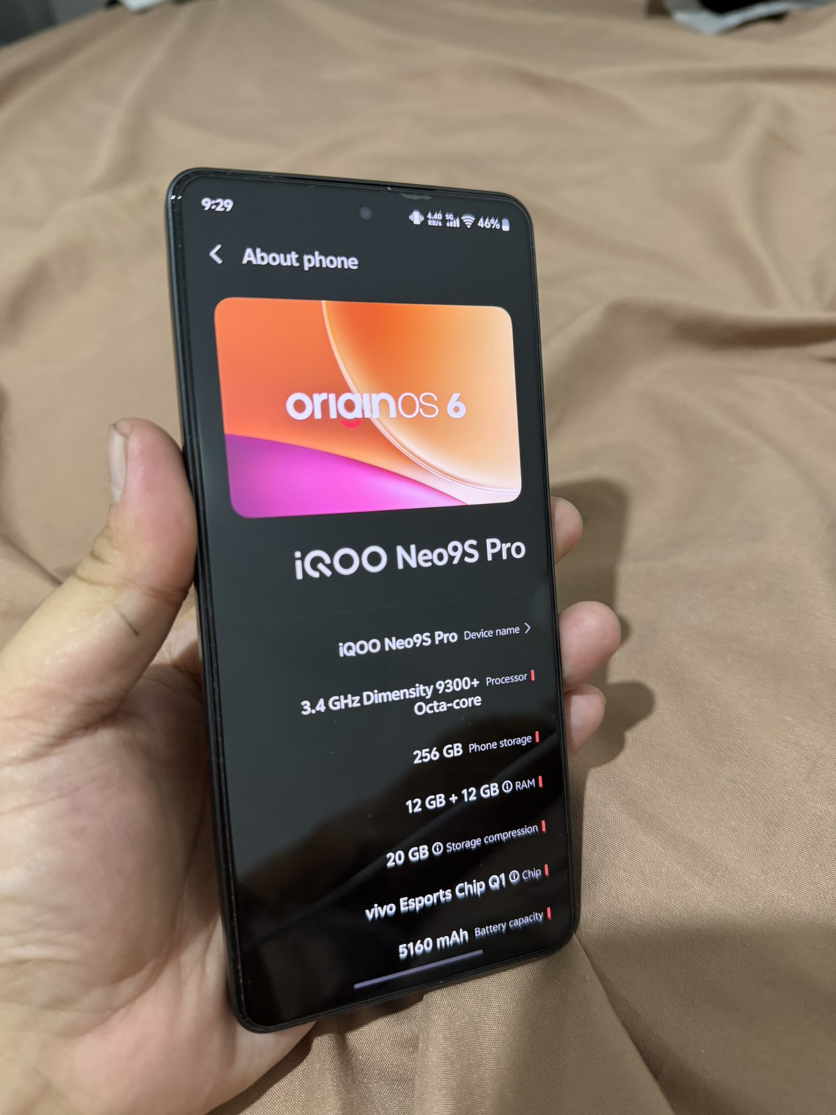 Swap? iQOO Neo9s Pro 12/256 Dimensity 9300+ 144hz ltpo amoled 