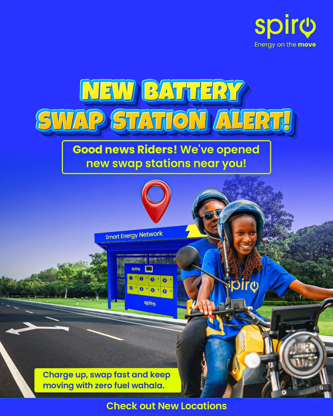 SPIRO - New Battery Swap Stations Alert! We’re expanding to serve you ...