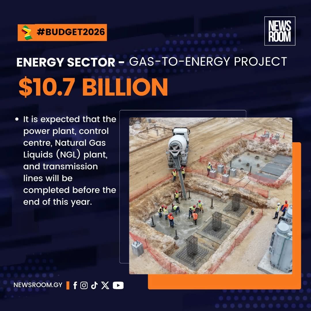 Guyana - BUDGET 2026: Phase I of the Gas-to-Energy project moves closer ...